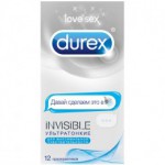 Презервативы, Durex (Дюрекс) 12 шт Инвизибл ультратонкие эмоджи