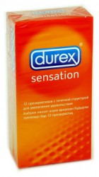 Презервативы, Durex (Дюрекс) 12 шт сенсейшн